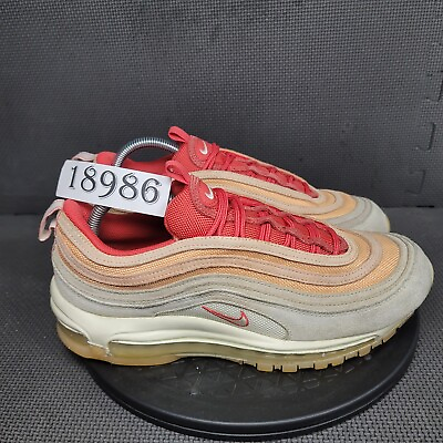 #ad Nike Air Max 97 Shoes Mens Sz 11 Orange Chalk Cashmere Trainers Sneakers $74.99