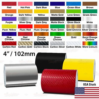 #ad 4quot; Roll Vinyl Pinstriping Pin Stripe Solid Line Car Tape Decal Stickers 100mm $26.95