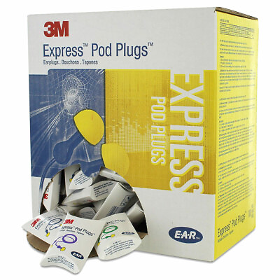 3M E A R Express Pod Plugs Corded Earplugs 100 pairs $129.09