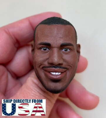 #ad 1 6 African Male Head Sculpt Smile For For 12quot; Hot Toys PHICEN WORLDBOX Figure $38.50