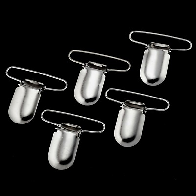 #ad 5pcs 35mm Lead Free Metal Oral Teething Ring Clip Holding Hold Tie Clothes Dummy AU $11.95