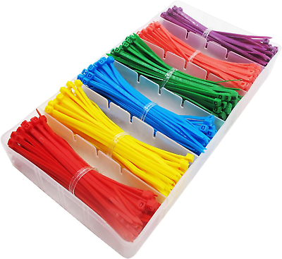 #ad Small Colored Zip Ties 4 Inch Kit 480 Packs Cable Ties Multicolor Mix Packed W $12.98