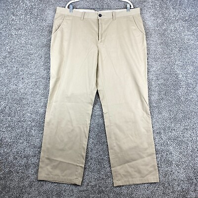 #ad Repreve Life Made Simple Chino Pant Men#x27;s Size 40X29 Tan Slash Pocket Flat Front $15.95