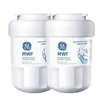 #ad 2 PACK GE MWF New GWF 46 9991 MWFP Smartwater Fridge Water Filter Replacement $16.99