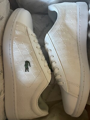 #ad Lacoste Carnaby EVO 222 5 Mens White Leather Lifestyle Sneakers Shoes Size 7 $44.99
