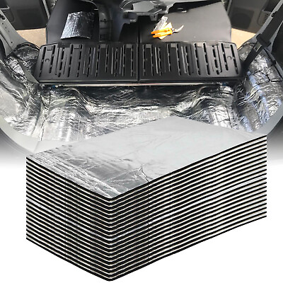 #ad Thermal Sound Deadener Sheet Car Trunk Heat Shield Insulation Noise Reduce US $106.88