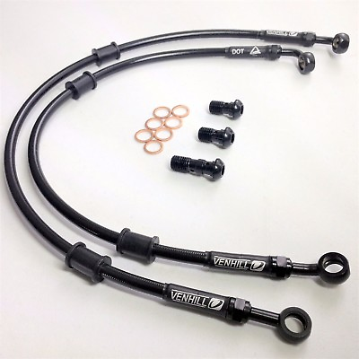 #ad DUCATI 1098 Ramp;S 2007 08 VENHILL stainless braided brake lines hoses RACE GBP 63.99