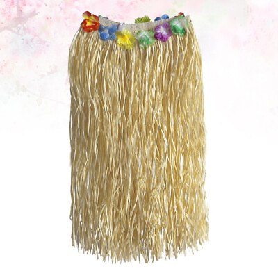 #ad Luau Party Supplies Hula Grass Dance Skirt Flower Dress Hawaiian Costume $10.78