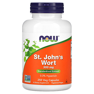 #ad Now Foods St John s Wort 300 mg 250 Veg Capsules GMP Quality Assured Vegan $22.76