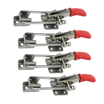 #ad 4 Pcs Adjustable Clamp Toggle Latch Stainless Steel Small Size $15.88