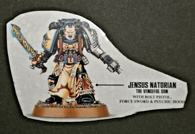 #ad Warhammer 40k Jensus Natorian Deathwatch Blood Ravens Librarian $17.95