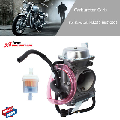 #ad Fit For Kawasaki KLR250 1987 2005 Carburetor W Intake Boot Joint Manifold $36.16