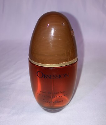 #ad Vintage Calvin Klein Obsession EdP Spray 1.7 oz 50 ml Perfume Older Version $35.99