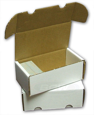 10 400 Count Cardboard Card Storage Box Holds 350 Standard 560 Gaming Cards $16.95