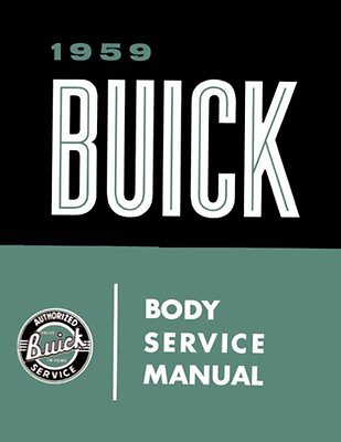 #ad 1959 Buick Body Shop Service Repair Manual Book Body Glass Trim Convertible OEM $75.98