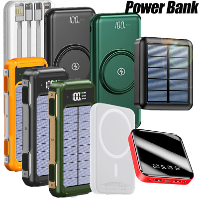#ad #ad 2024 Super USB Portable Charger Solar Power Bank For Cell Phone $45.99