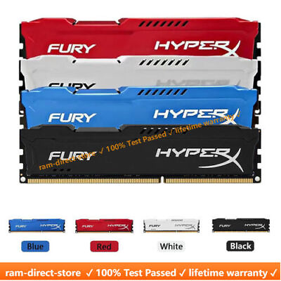 Kingston HyperX FURY DDR3 8GB 16GB 32G 1600 1866 1333 Desktop Memory RAM DIMM $41.50