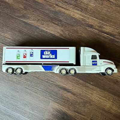 #ad Nylint The Works 24quot; Semi Truck Vintage Steel amp; Plastic Toy Big Rig Trailer $23.79