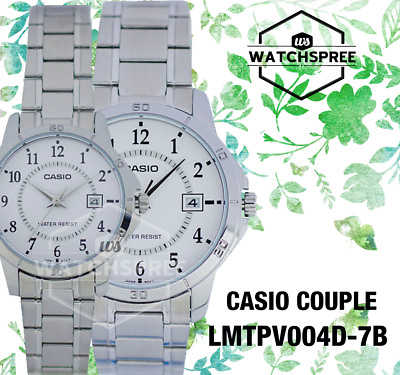 #ad Casio Couple Watch LTPV004D 7B MTPV004D 7B $55.90