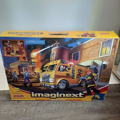 #ad Vintage 2002 Fisher Price Imaginext Rescue Center Playset 78328 $38.25