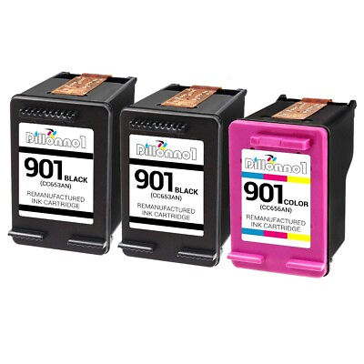 #ad 3 PACK HP #901 Black Color Ink for HP Officejet 4500 G510 Printer Series $29.95