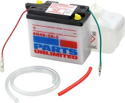 #ad Parts Unlimited 6V Conventional Battery Kit 6N4B 2A 3 6N4B 2A 3 FP 2113 0124 $20.95