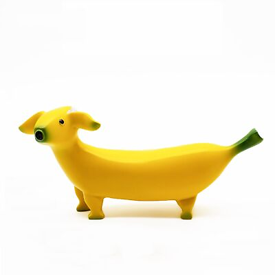 #ad Banana Dog Statue Garden Statues Cute Dog Resin Art Statues for Home and Outd... $15.92