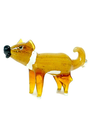 #ad 5quot; Dog Animal Glass Art TOBACCO Smoking Hand Pipe $18.99
