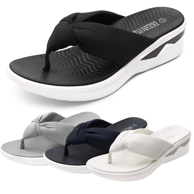 #ad Women Thong Flip Flop Sandals Lightweight Casual Comfortable Beach Sandals $12.99