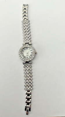 #ad Rhinestone Quartz Watch Luxury Roman Numeral Wrist Watch with Sweep Second Hand $10.00