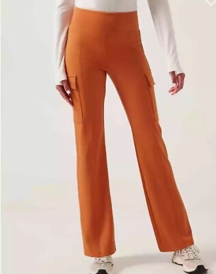 #ad Athleta Delancey Straight Cargo Pant Size XXS Foliage Orange NWT #882625 $55.24