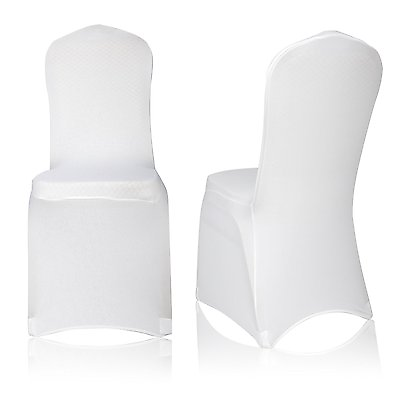 #ad Universal White Polyester Spandex Folding Chair Cover Wedding Party FREE SHIP $3.93