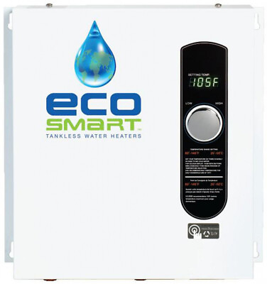 #ad EcoSmart Electric Tankless Water Heater 18 kW Self Modulating 3.5 GPM On Demand $495.13