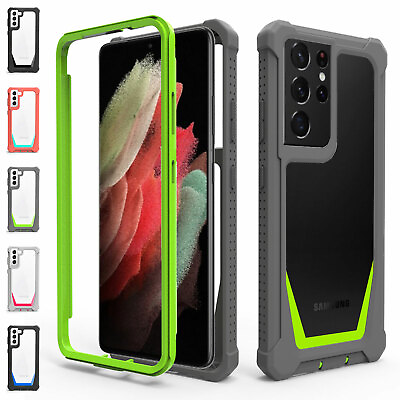#ad For Samsung Galaxy Note 10 20 S20 S21 S22 Hybrid Armor Clear Stylish Phone Case $10.39