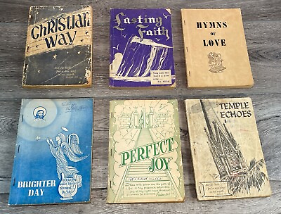 #ad Vintage Shape Note Hymnals Lot Of 6 1952 1959 Stamps Texas Southern Gospel Music $59.98