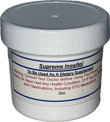 #ad Supreme Inositol 2 Ounces Fresh Sealed And Ready To Ship **FREE SHIPPING** $19.99