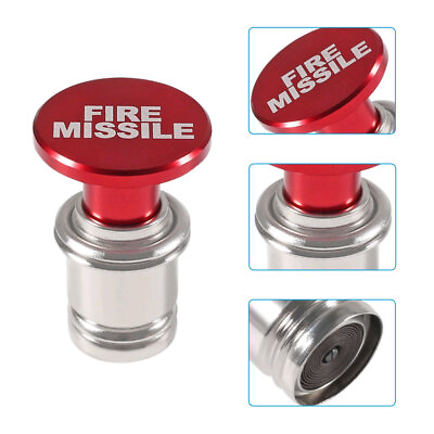 #ad Car FIRE MISSILE Button Cigarette Lighter Anodized Aluminum 12V Lighter Replace $8.83