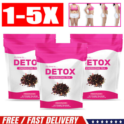 #ad 1 5PCAK Detox Tea All Natural Supports Healthy Weight Helps Reduce Bloating $25.19
