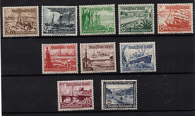#ad Germany 1937 Deutsches Reich Famous Ships mint MH LHM WS36445 GBP 10.50