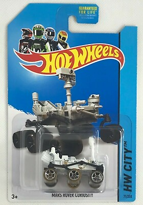 #ad 2014 Hot Wheels HW City Planet Heroes Mars Rover Curiosity Dirty Tires #71 250 $13.50