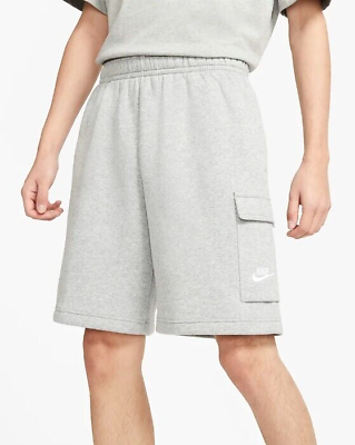 #ad Nike Sportswear Club Cargo Shorts Mens Size M Dark Grey Heather White $39.99
