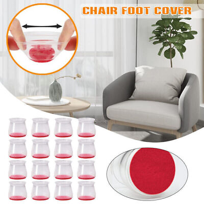 #ad 8 48pcs Ruby Slider Chair Leg Protector For Hardwood Floors Fits All Shape Chair $28.59