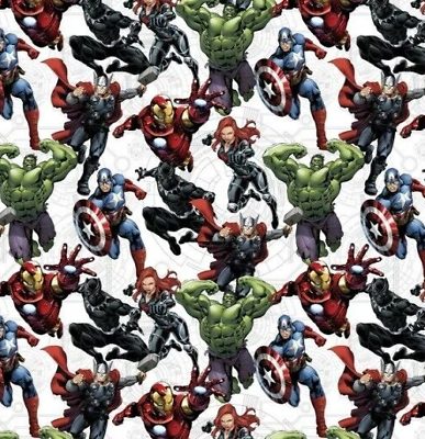 #ad Springs Creative Marvel Avengers 43quot; x 36quot; Precut Cotton Fabric $14.95