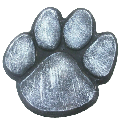 #ad Dog paw print stepping stone mold 12quot; x 12quot; x 2quot; plaster concrete 080 plastic $19.95