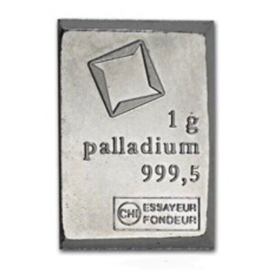#ad 1 gram Palladium Bar .9995 Fine Bar Valcambi Suisse Palladium CombiBar™ $50.24