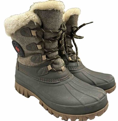 #ad Cougar STORM Winter Boots Women’s Size 8 Fur Lined Lace Up Waterproof Winter C $60.00