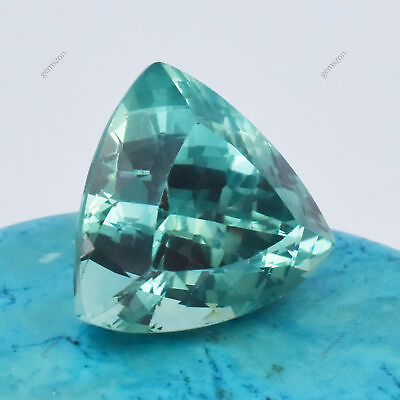 #ad Natural Bluish Green 26.70 Ct Trillion Cut CERTIFIED Gemstone Montana Sapphire $32.12