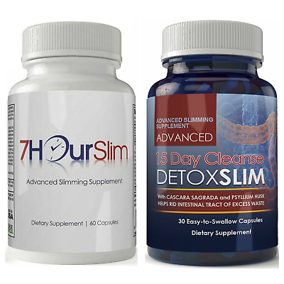 #ad 7Hour Slimming Weight Loss Capsules 15 Day Cleanse Detox Slim Dietary Supplement $24.95