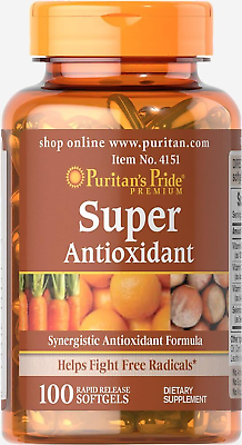 #ad product Puritan#x27;s Pride Formula Softgels by Super Antioxidant 100 Count $25.22