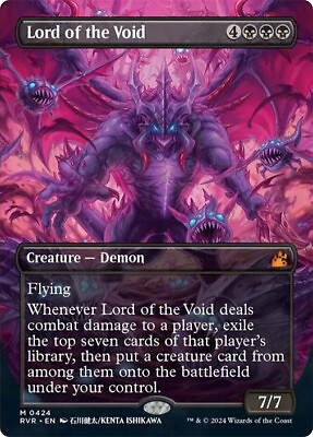 #ad MTG Lord of the Void Borderless Ravnica Remastered $10.69